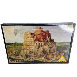 The Tower of Babel Puzzle 1000 Pieces Art Jigsaw 26 x 17 Pieter Bruegel New READ